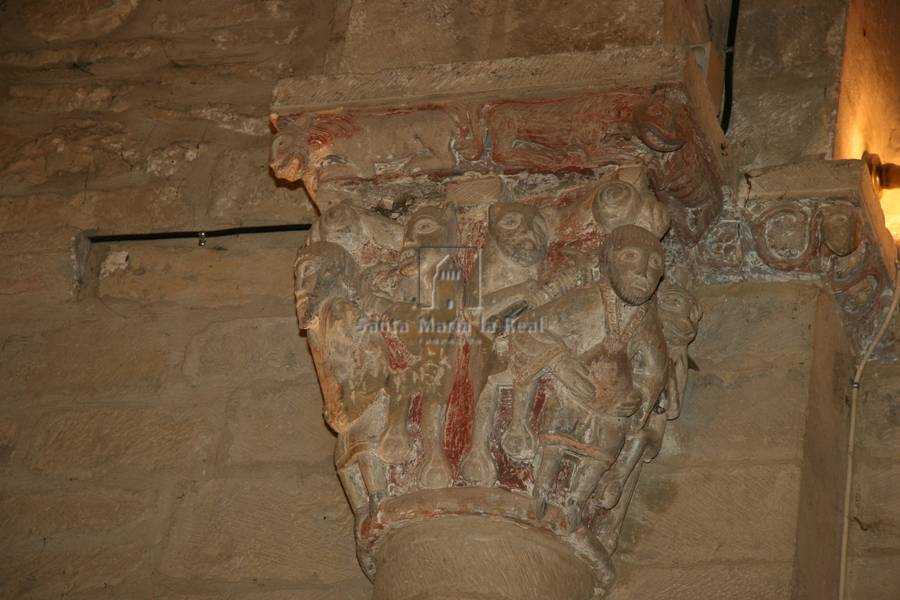 Capitel del arco triunfal. Avaros