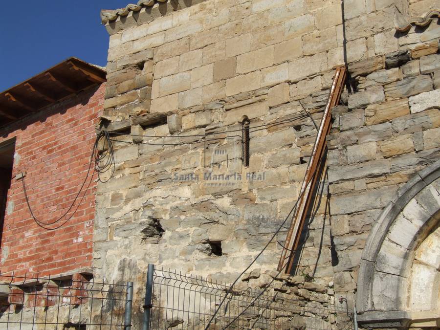 Detalle exterior de la fachada sur