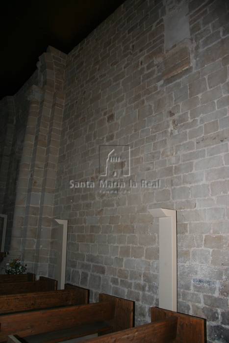 Detalle interior de la fachada sur