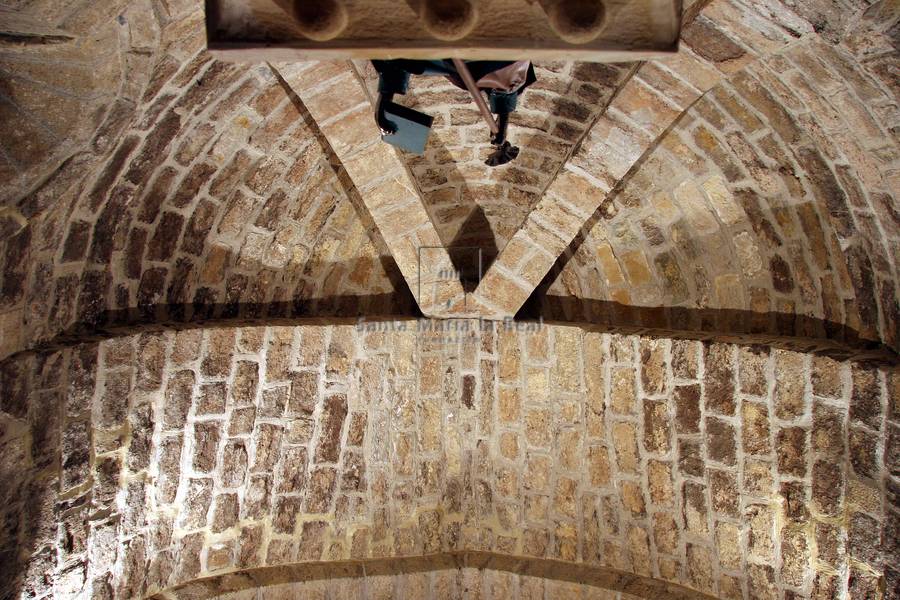 Detalle interior de la bóveda del ábside Detalle interior de la bóveda del ábside