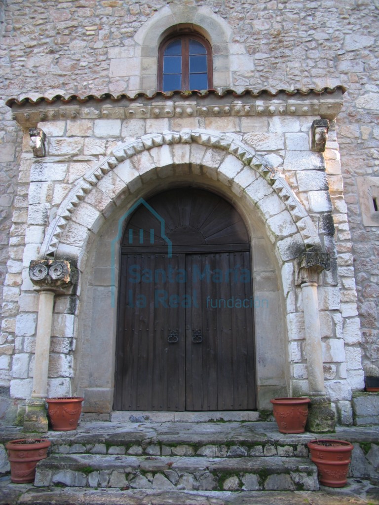 Disposición actual de varios vestigios de Santa Clara en el Palacio de Villabona