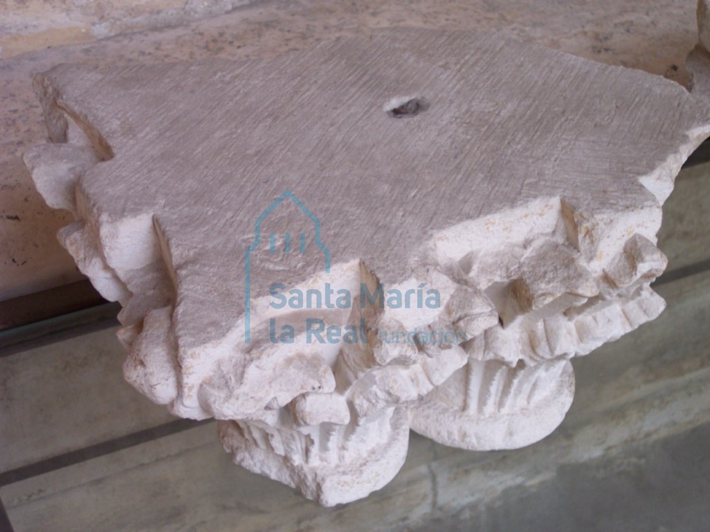 Capitel geminado vegetal