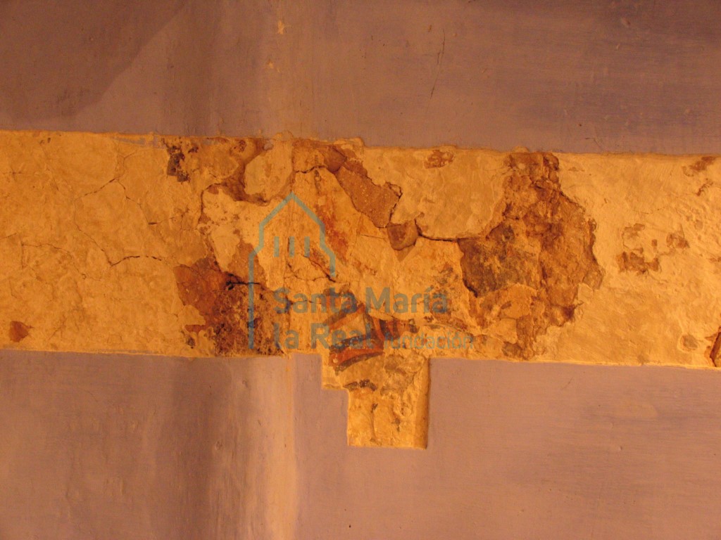 Catas de las pinturas murales de la bóveda del ábside Catas de las pinturas murales de la bóveda del ábside