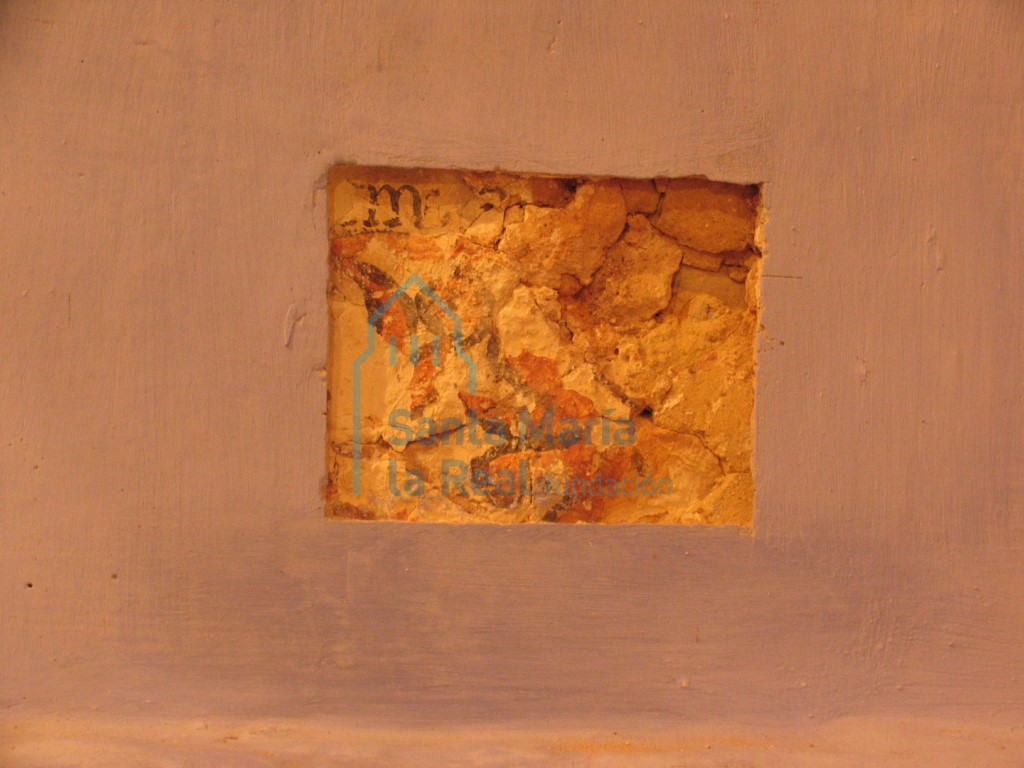 Catas de las pinturas murales de la bóveda del ábside
