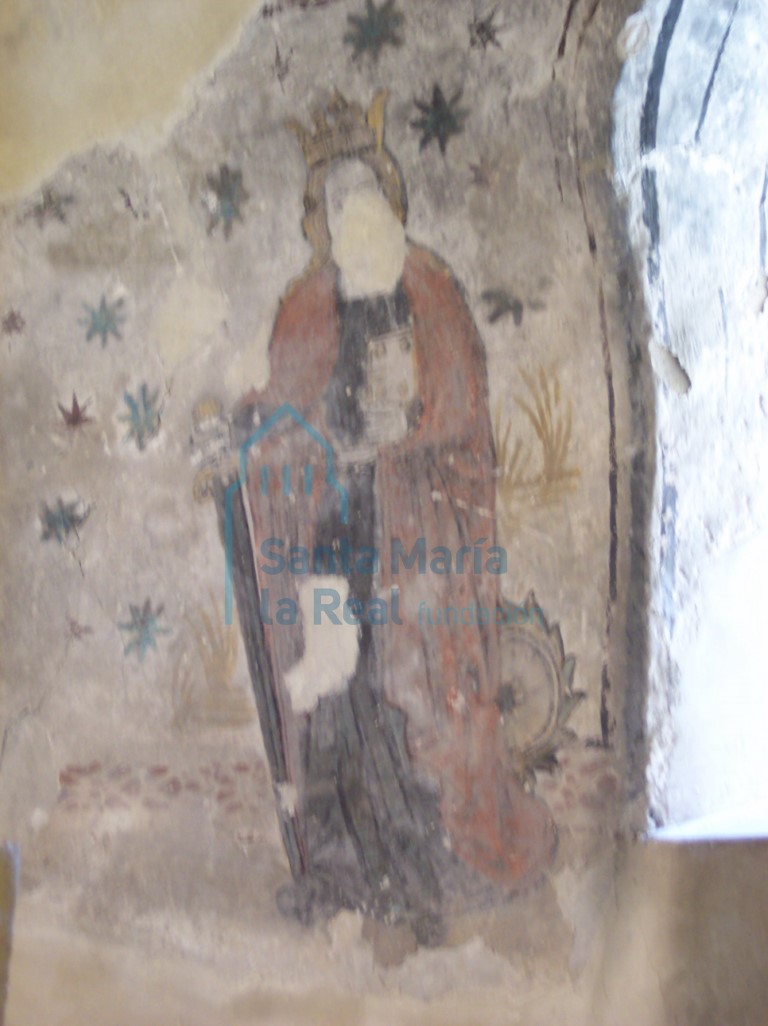 Pintura de la bóveda del ábside. Santa Catalina de Alejandría
