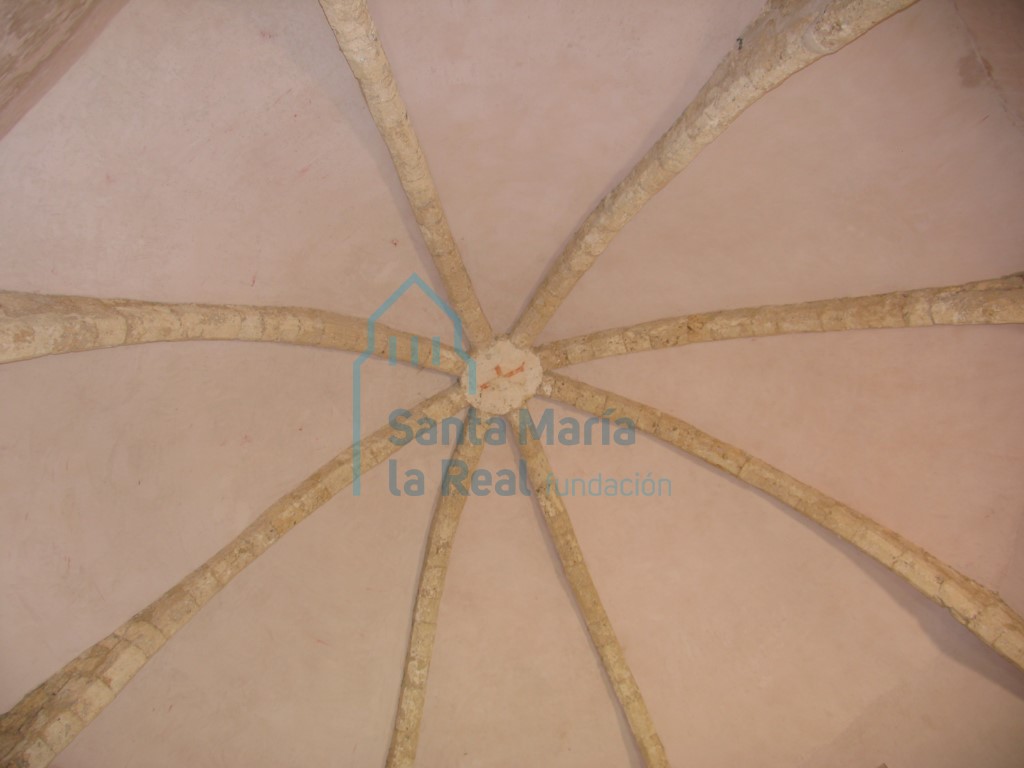 Bóveda de crucería de la nave