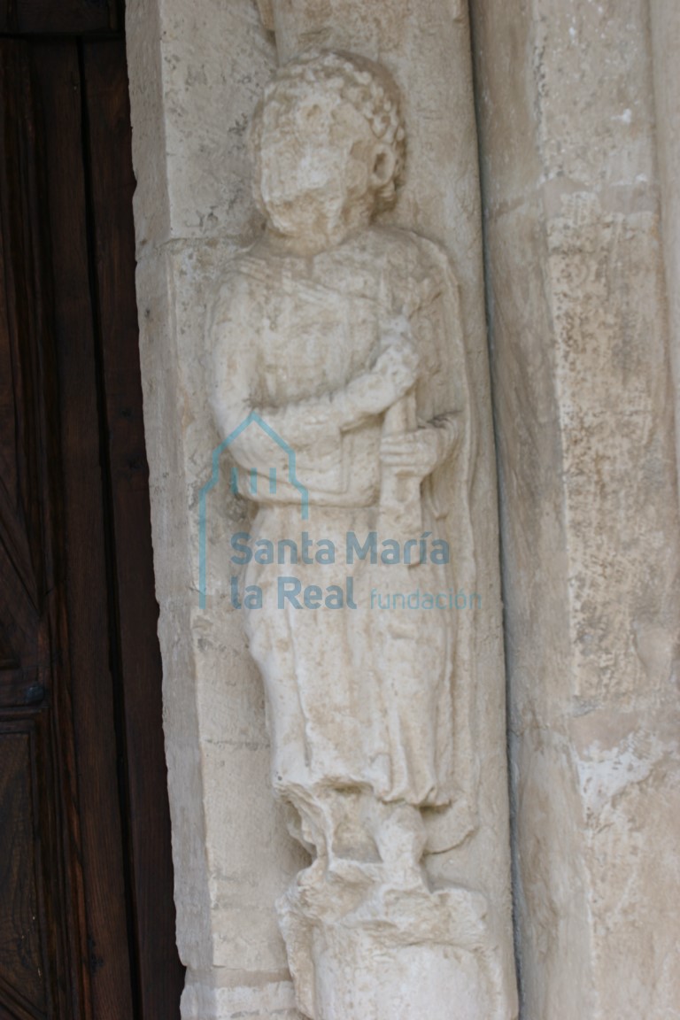 Estatua-columna de la portada occidental