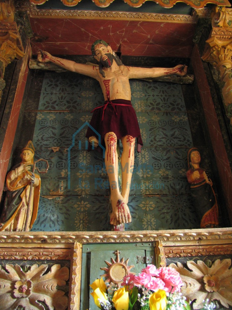 Detalle del retablo. Cristo crucificado