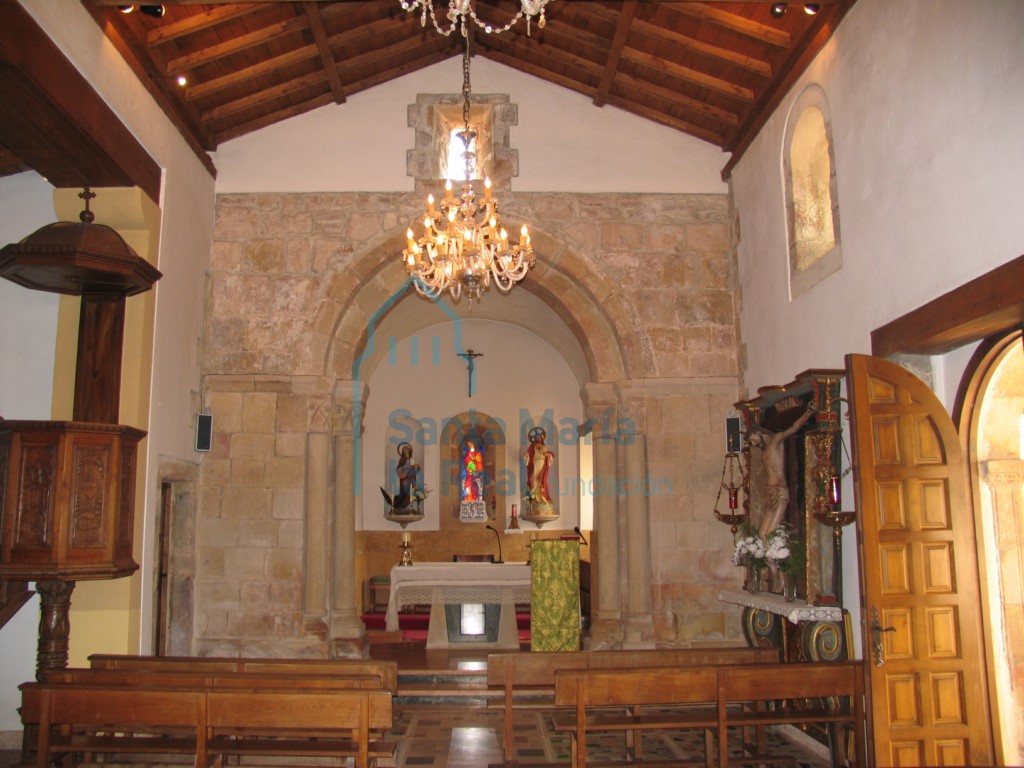 Interior desde los pies