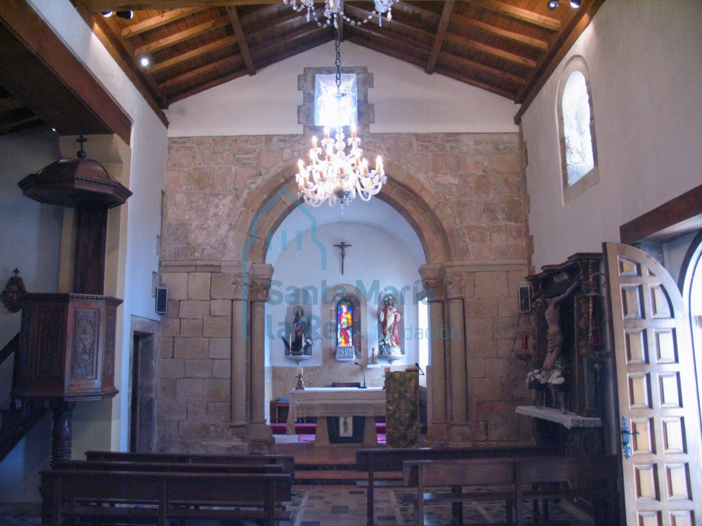 Interior desde los pies