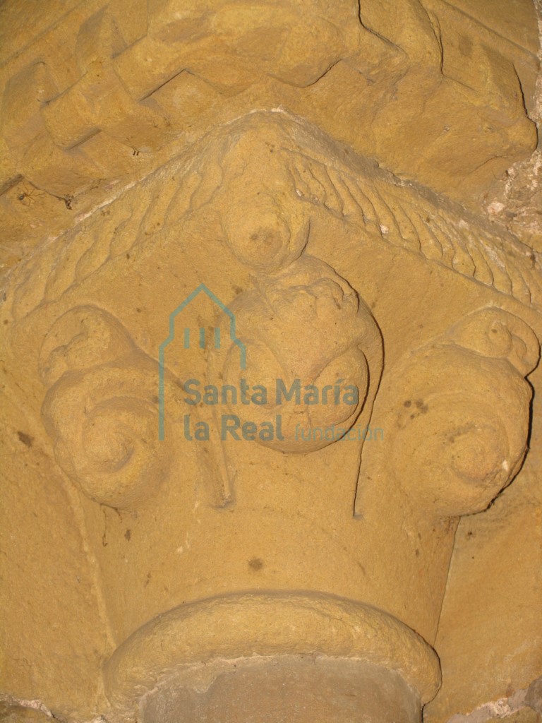 Capiteles de la portada occidental, lado izquierdo