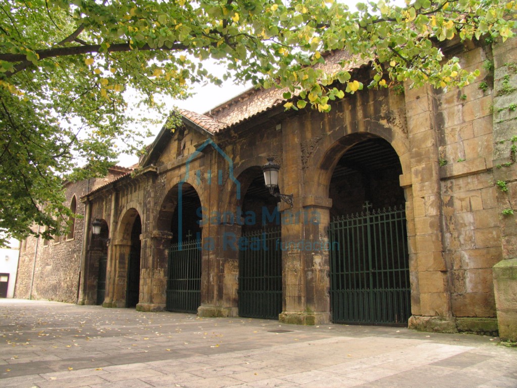 Vista exterior de la fachada norte