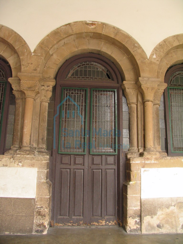 Arquería central de la sala capitular del claustro