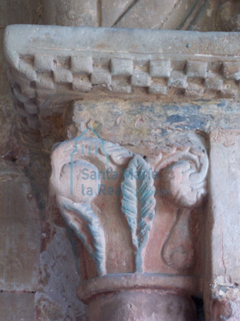 Capitel de la jamba derecha de la portada oeste