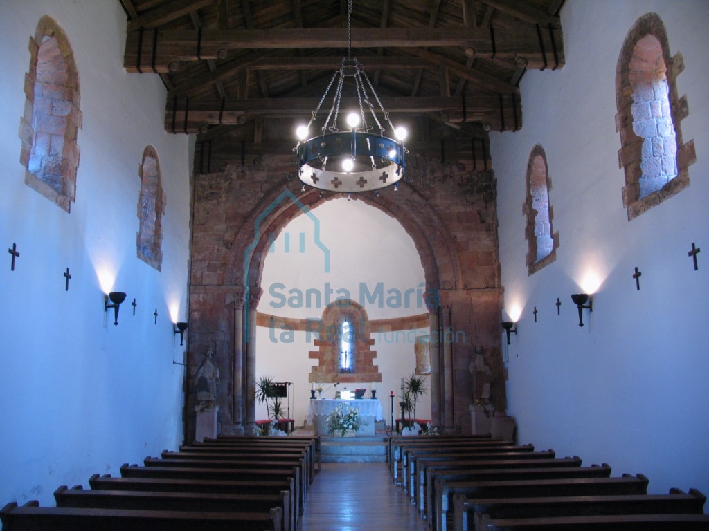 Vista interior desde los pies