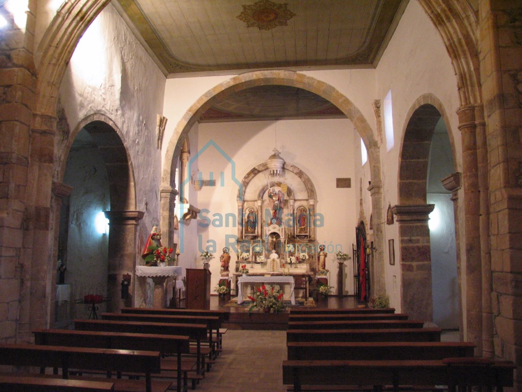 Vista interior desde los pies
