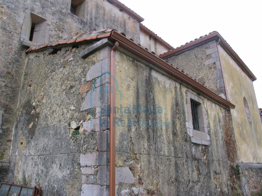 Exterior de la fachada norte