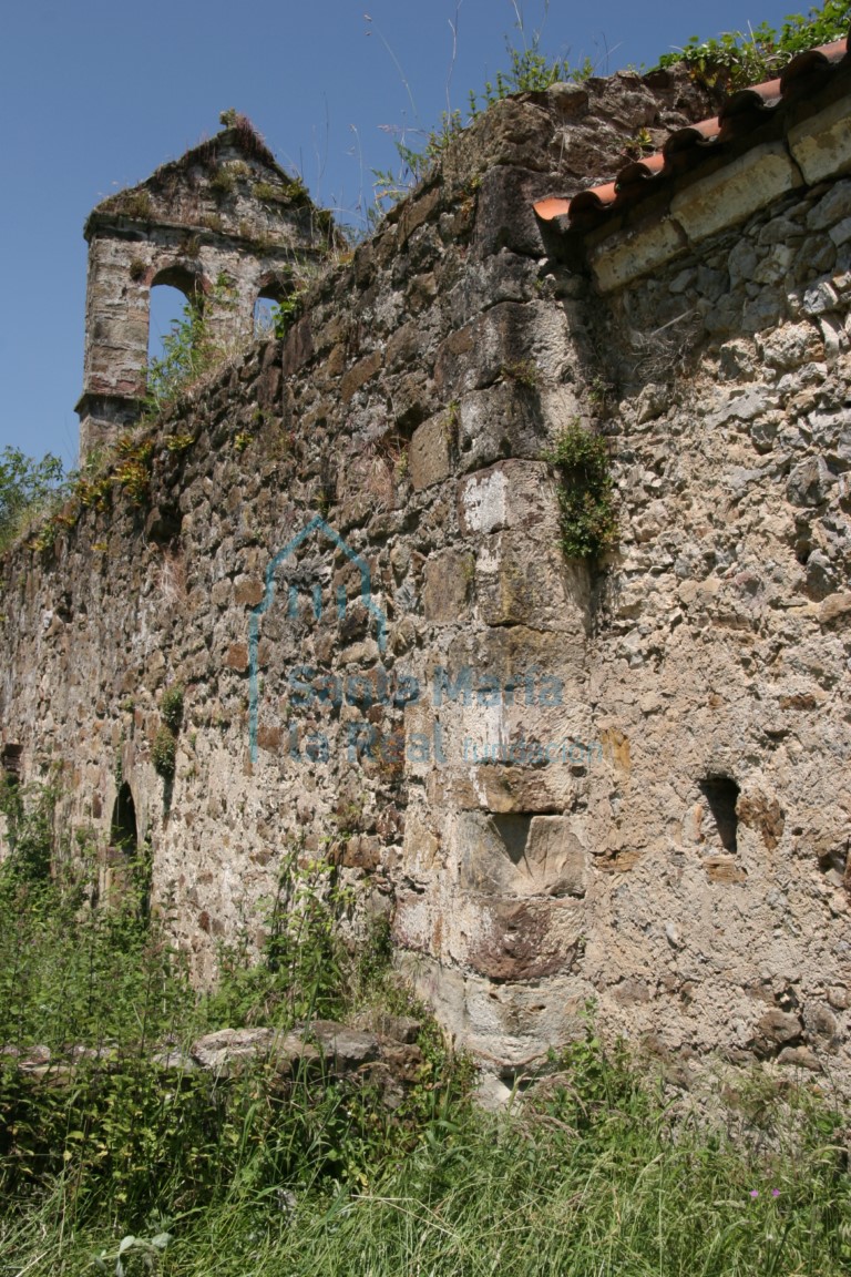 Detalle del muro sur