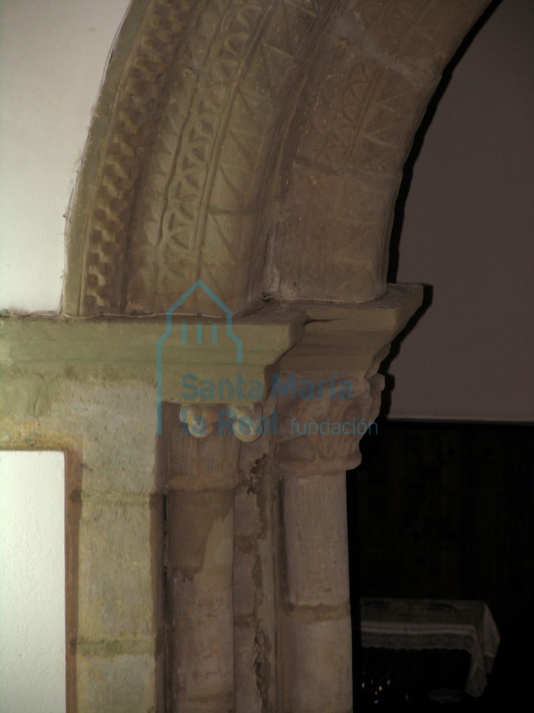 Detalle del lado izquierdo del arco triunfal