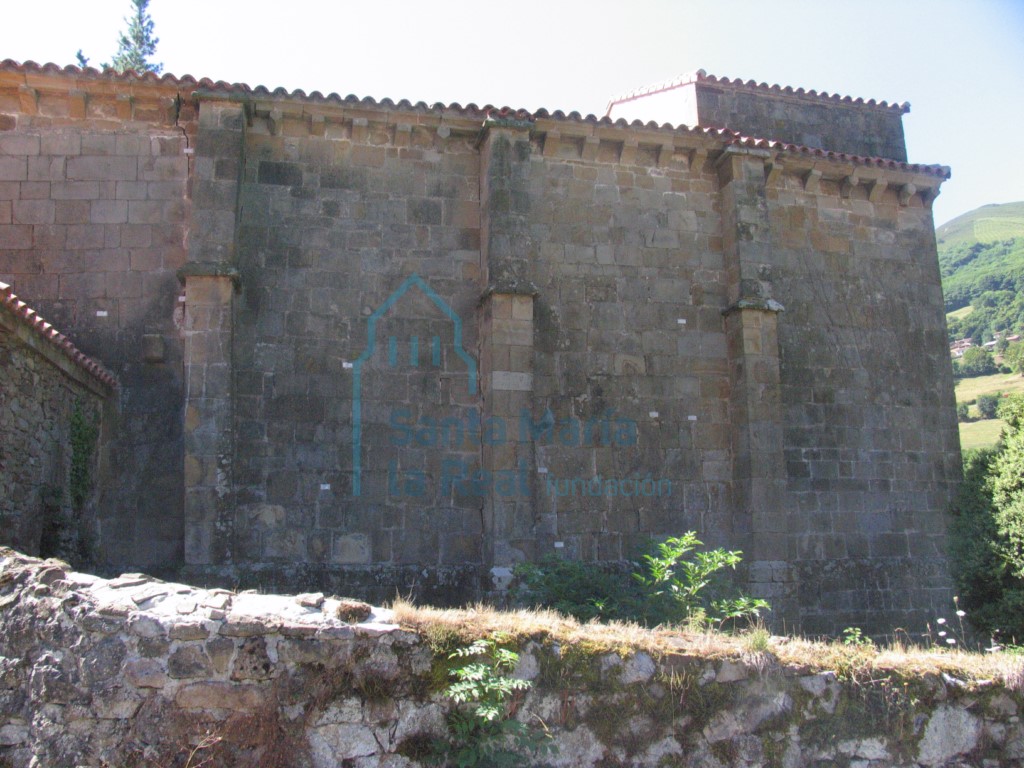Vista de la fachada septentrional