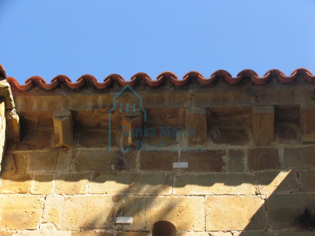 Canecillos del alero meridional