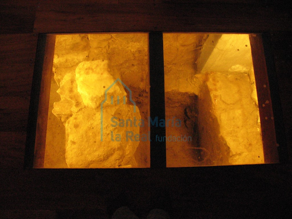 Excavaciones del primer tramo de las naves antes de la cabecera