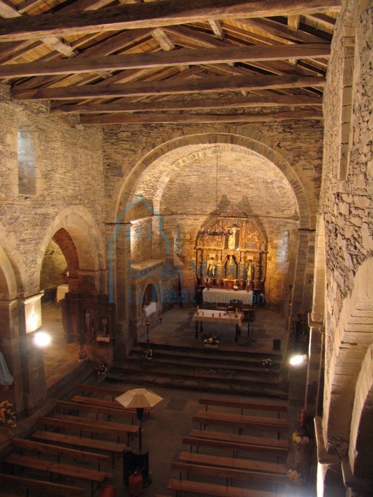 Vista del interior desde el coro