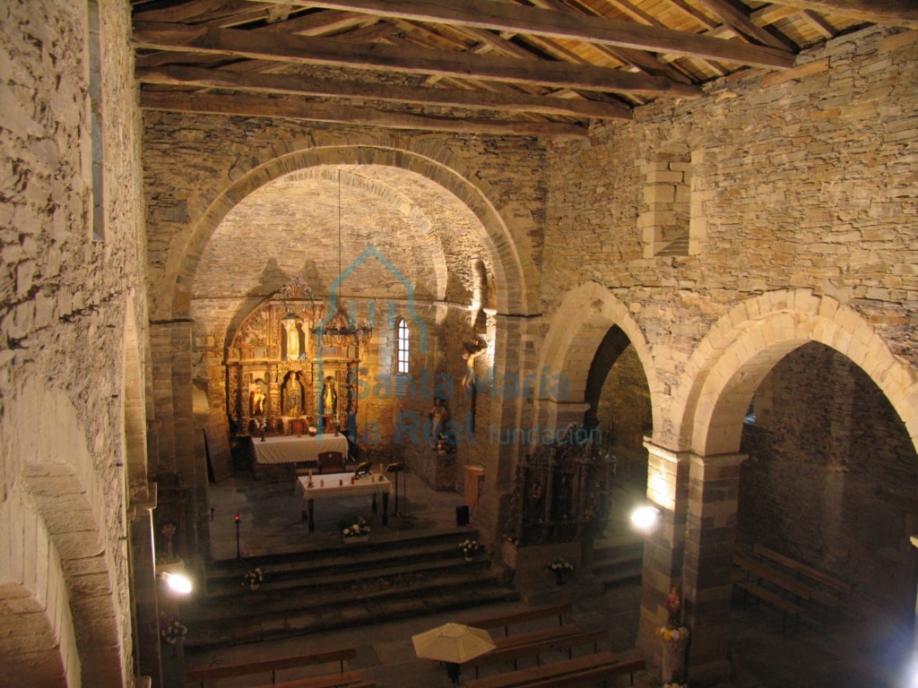 Vista del interior desde el coro