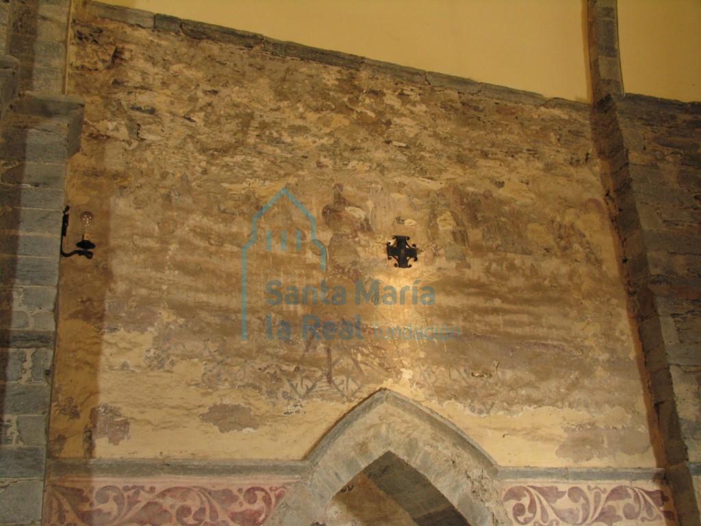 Pinturas del muro norte del presbiterio