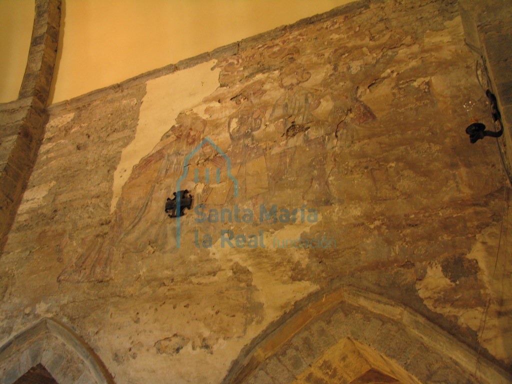 Pinturas del muro sur del presbiterio
