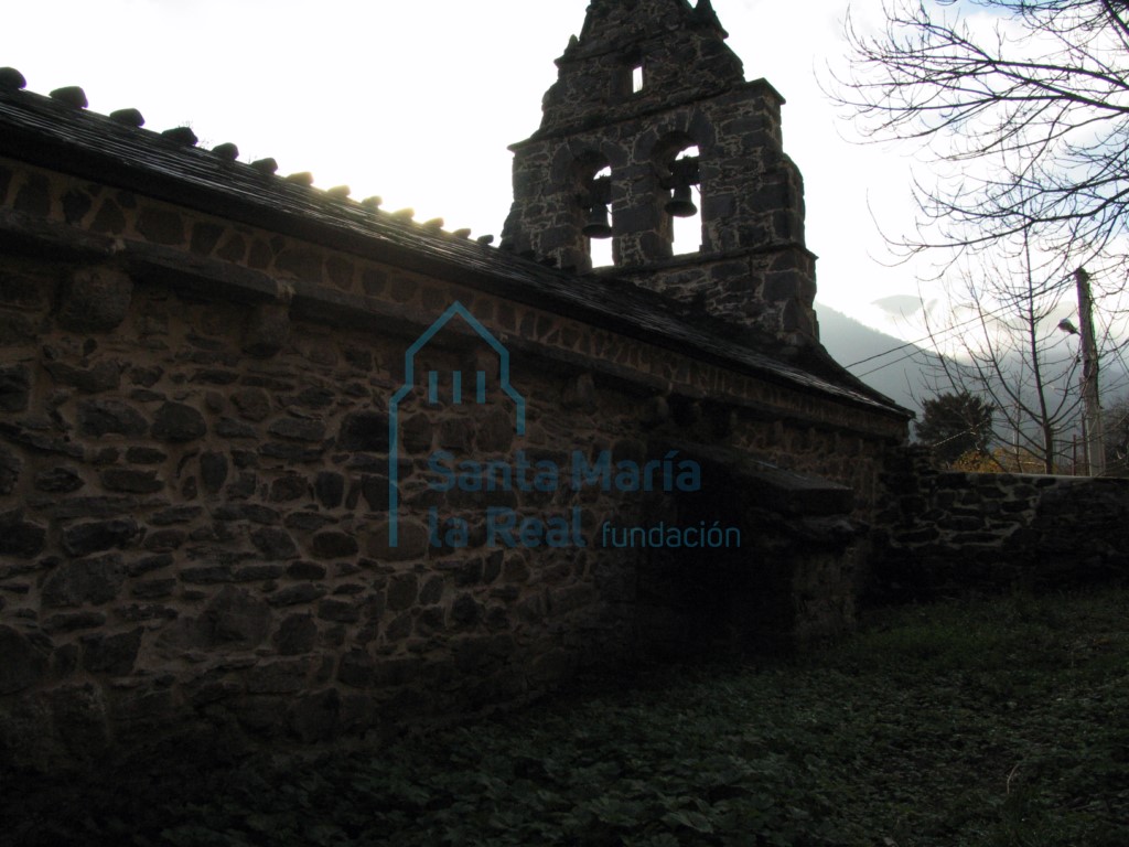 Vista del muro septentrional