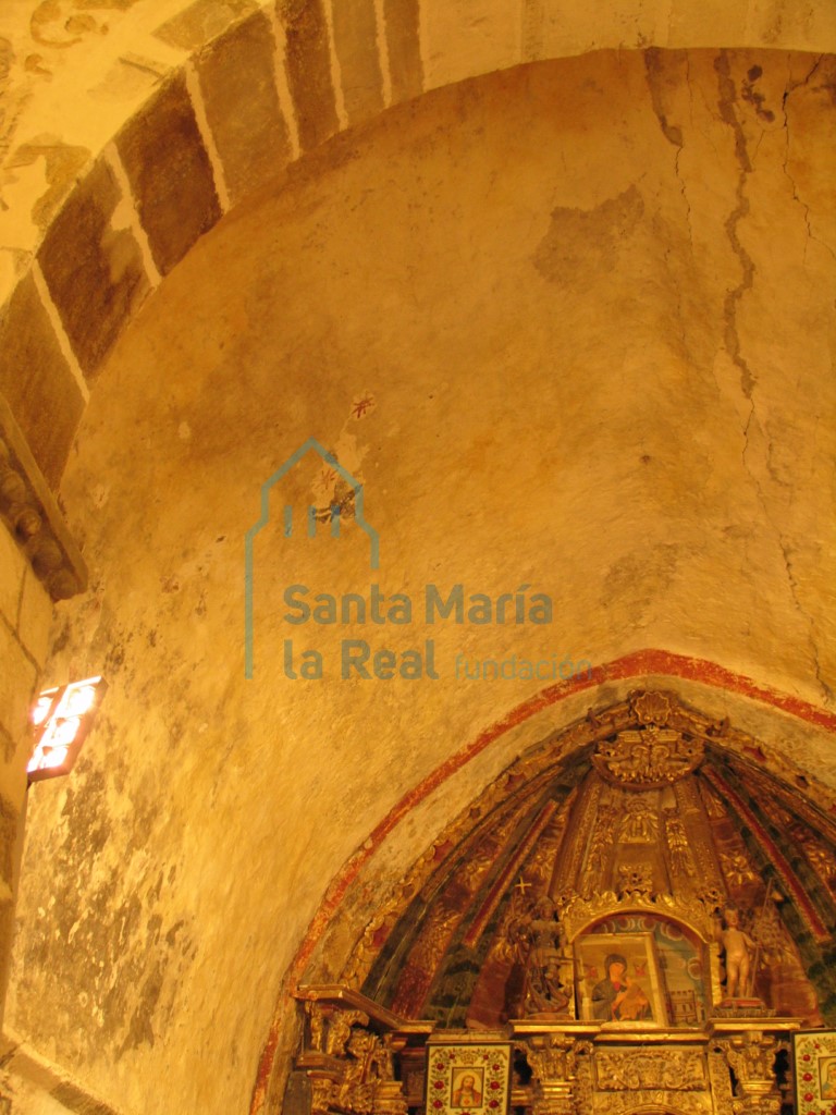 Detalle de la bóveda del ábside