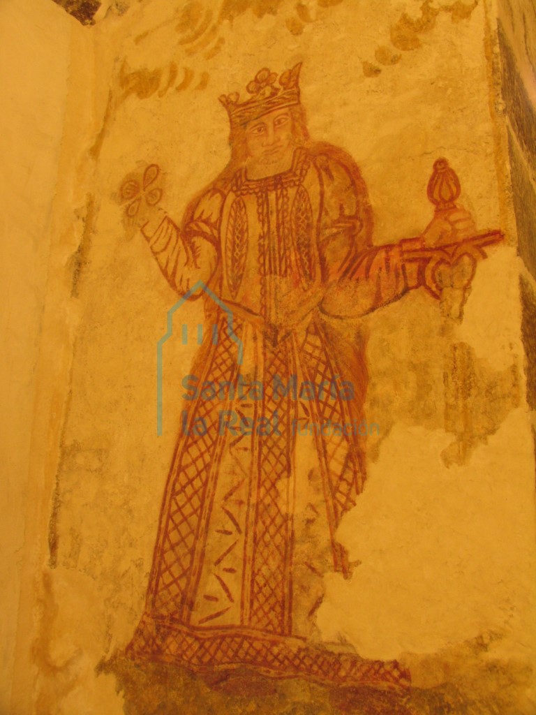 Pintura en el lado izquierdo del arco triunfal
