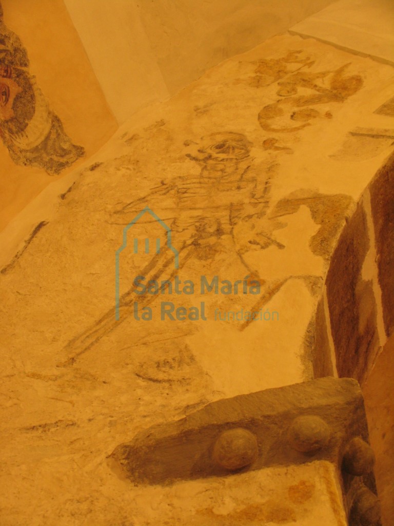 Pintura en el lado izquierdo del arco triunfal