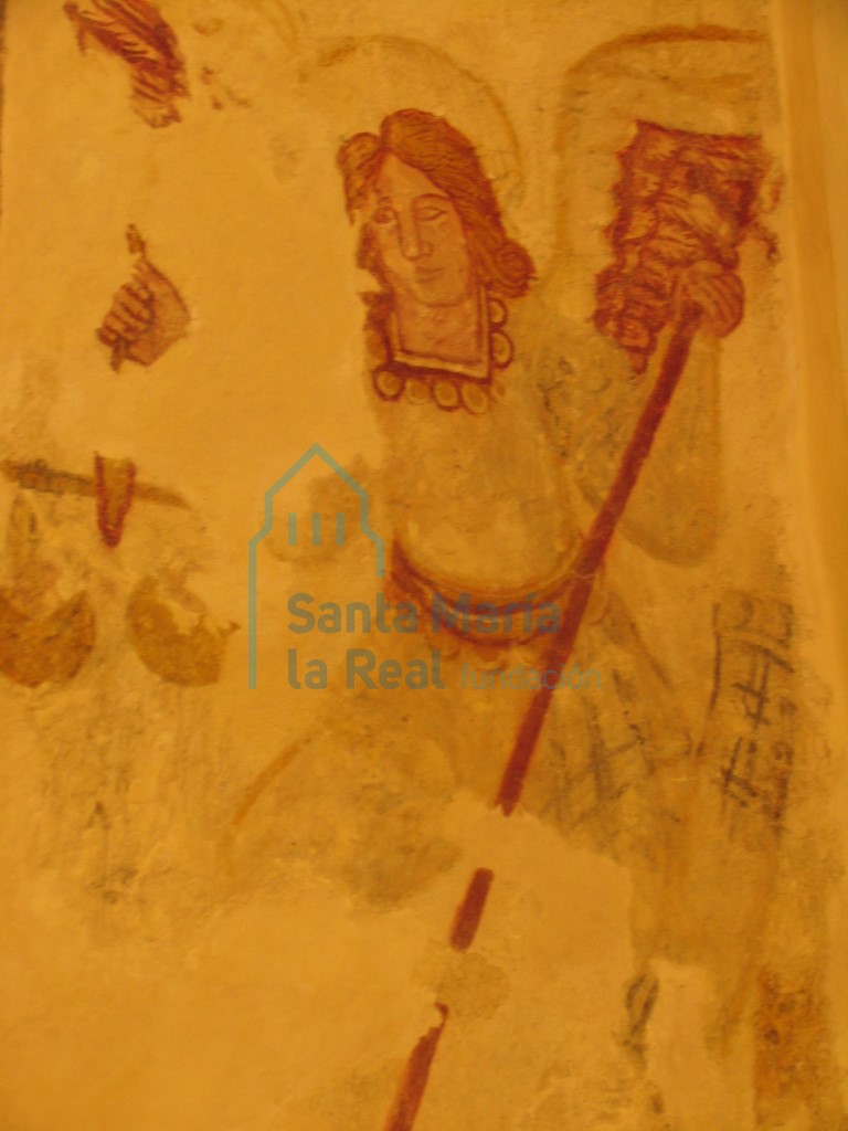 Pintura en el lado derecho del arco triunfal
