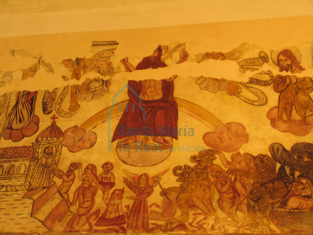 Pinturas en el lado septentrional de la nave