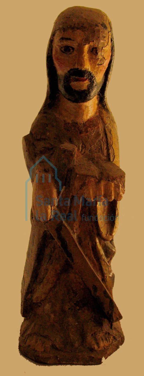 Vista frontal de la talla de San Andrés