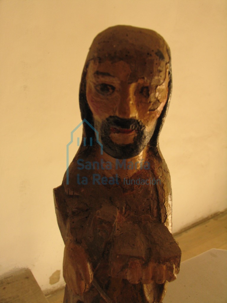 Detalle de la talla de San Andrés