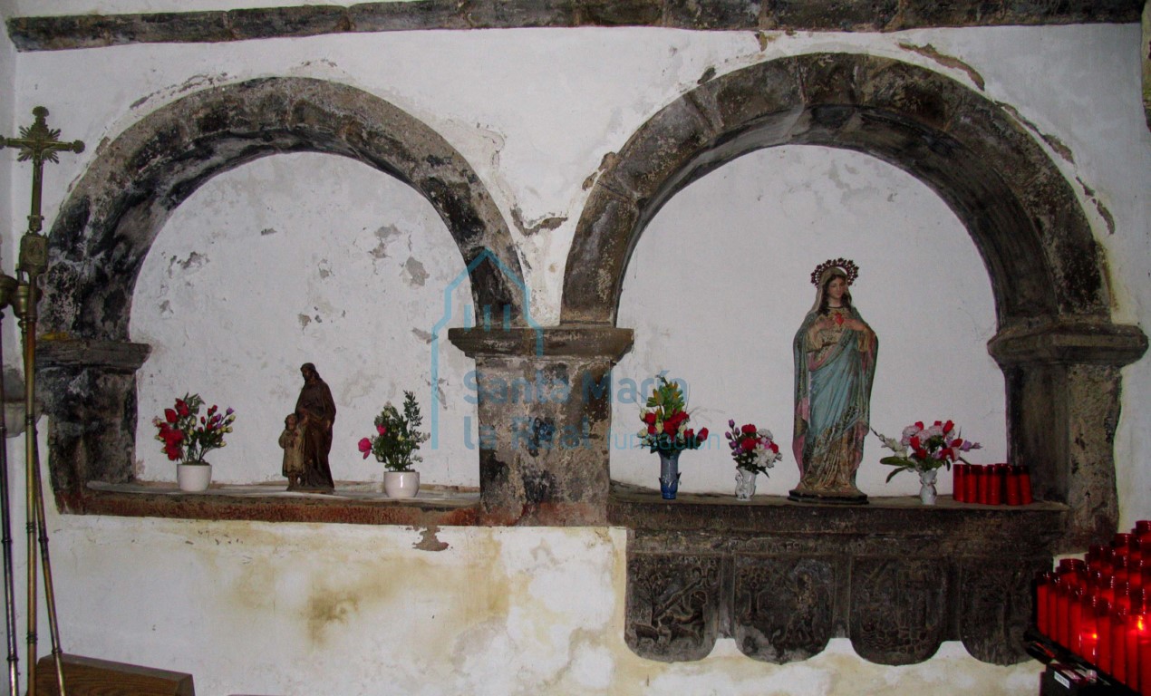 Nichos de la capilla norte