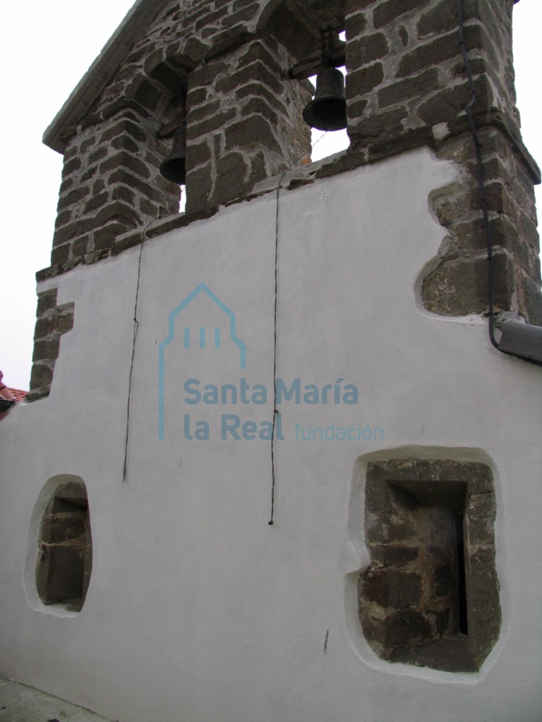 Vista exterior del hastial oeste