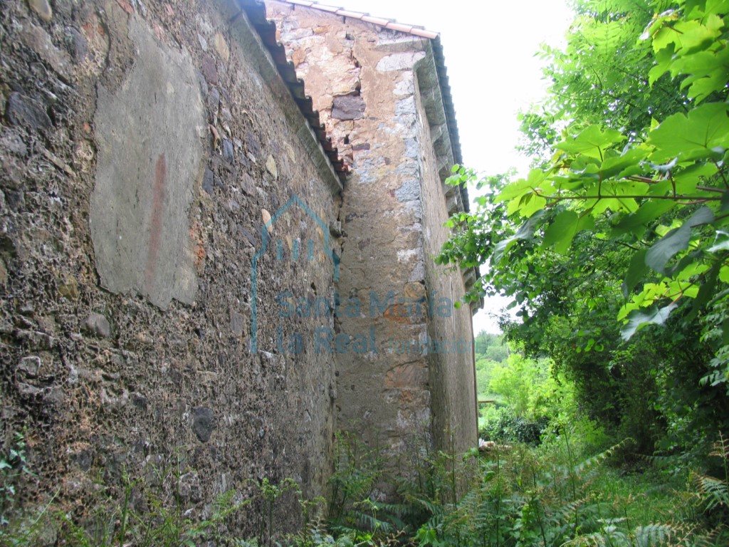 Exterior de la fachada septentrional