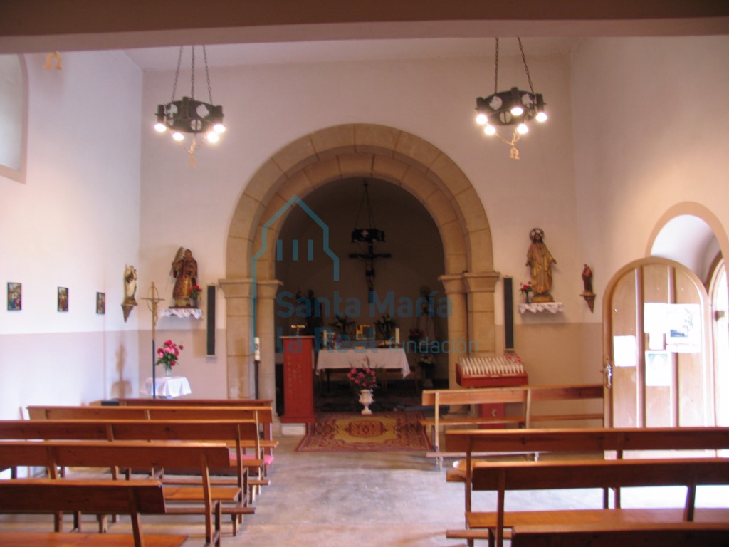 Interior desde los pies