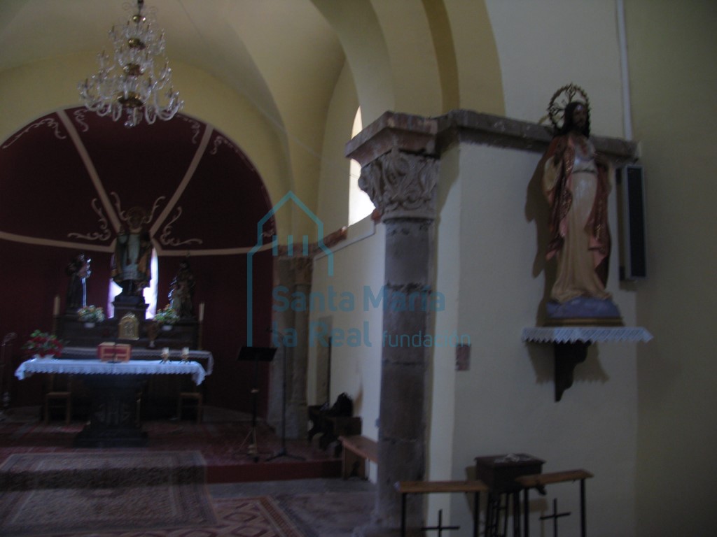 Flanco sur de la cabecera