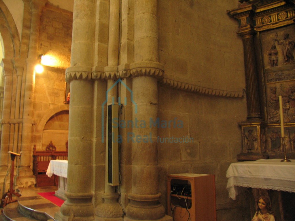 Pilares de la cabecera