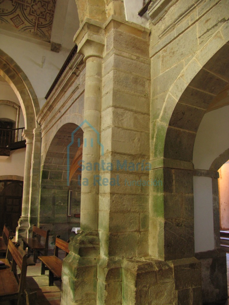 Detalle del interior de las naves
