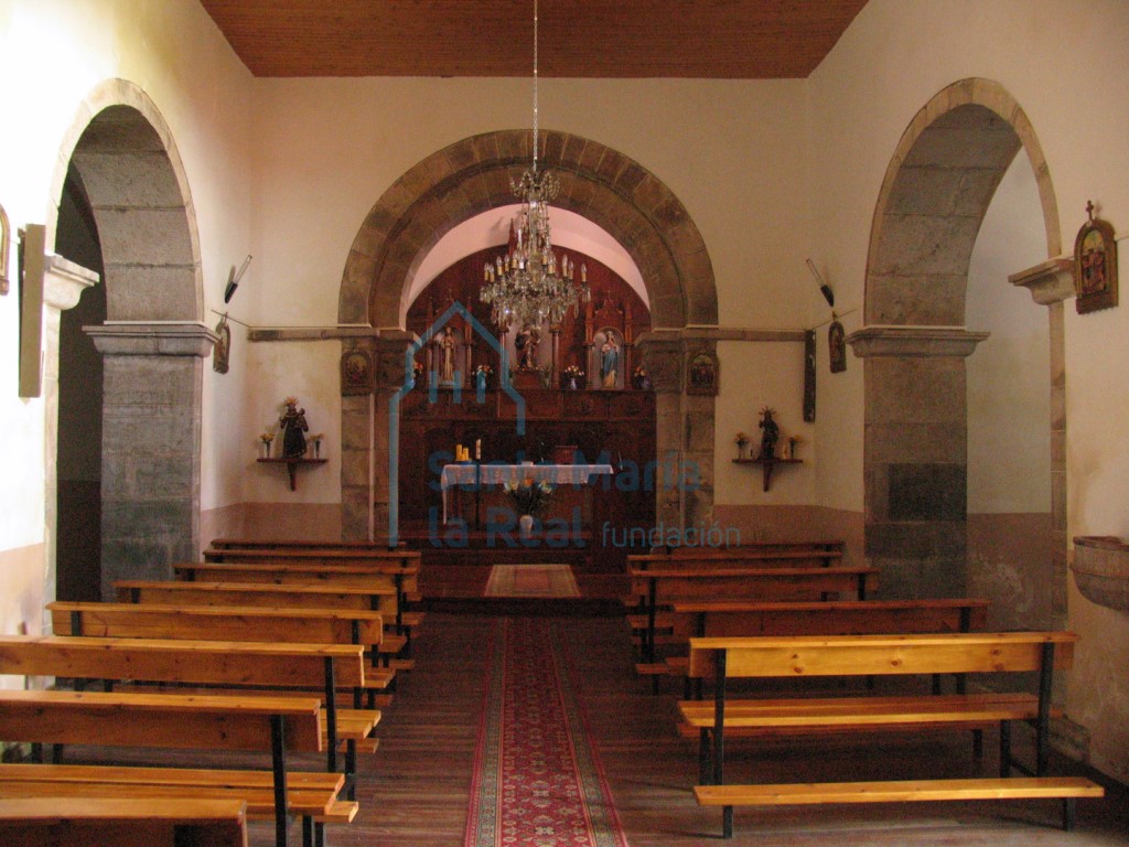 Interior desde los pies