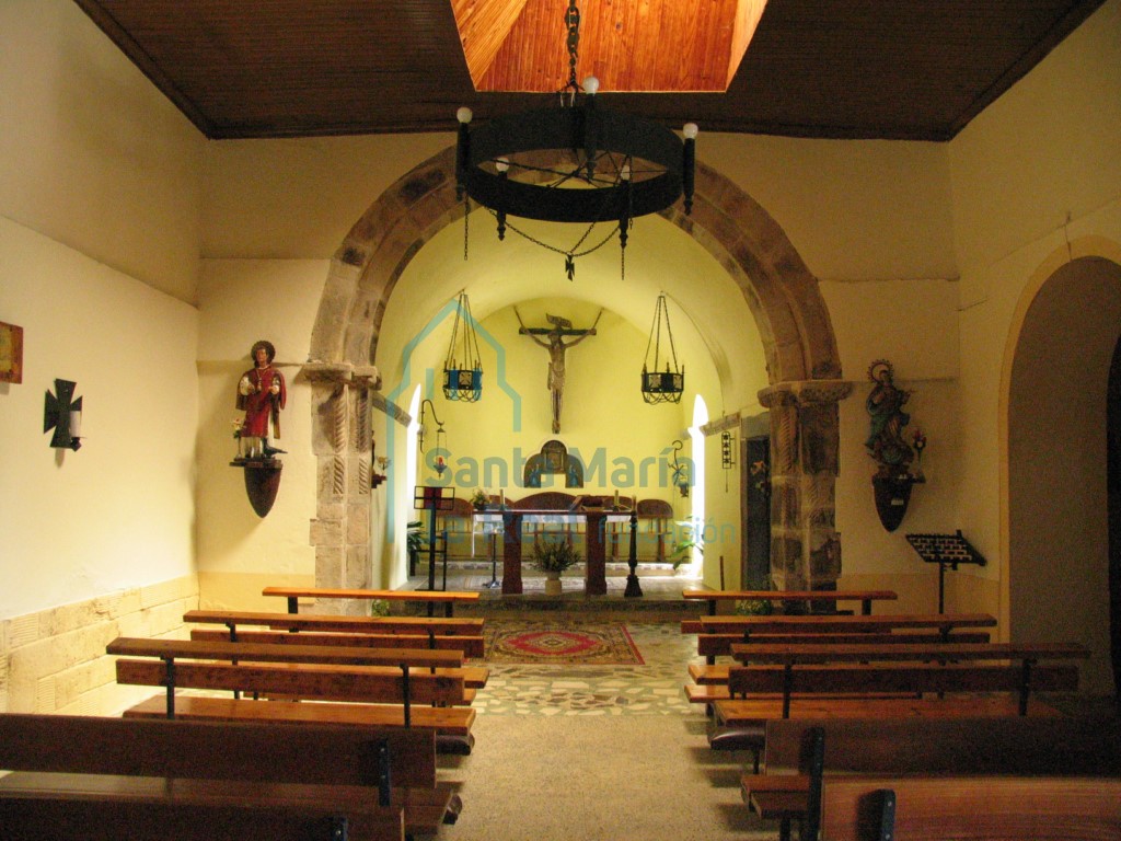 Vista interior desde los pies