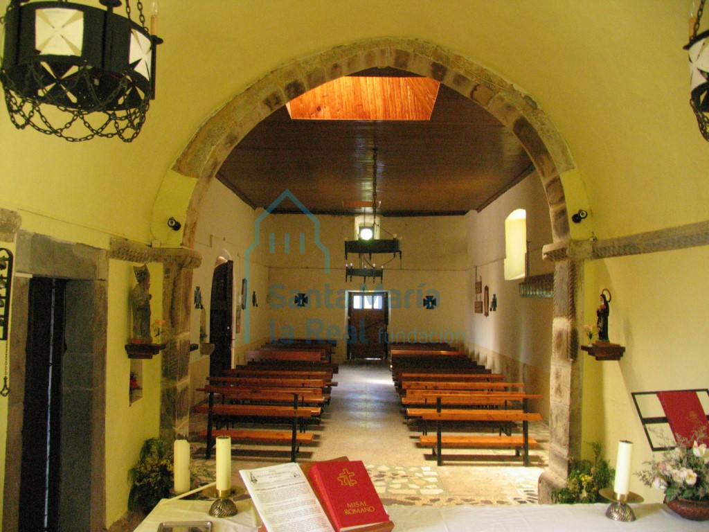 Vista del interior desde el ábside