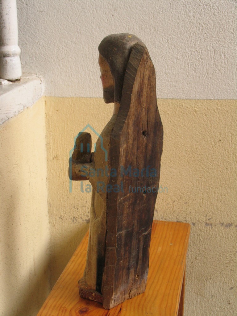 Talla de la figura de San Juan, vista por detras (siglo XIII)