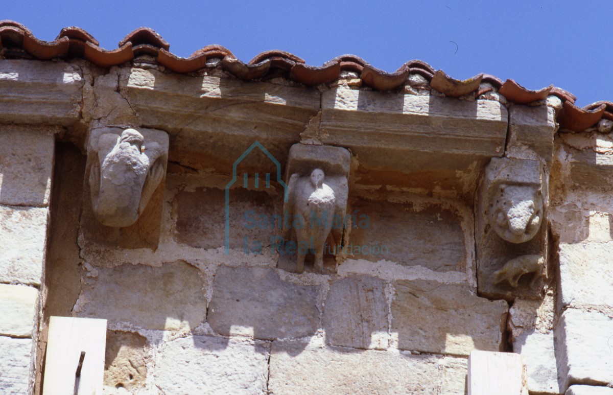 Canecillos de la cornisa meridional